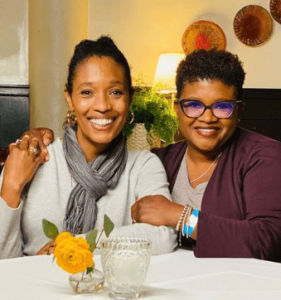 Tembi Locke with her sister