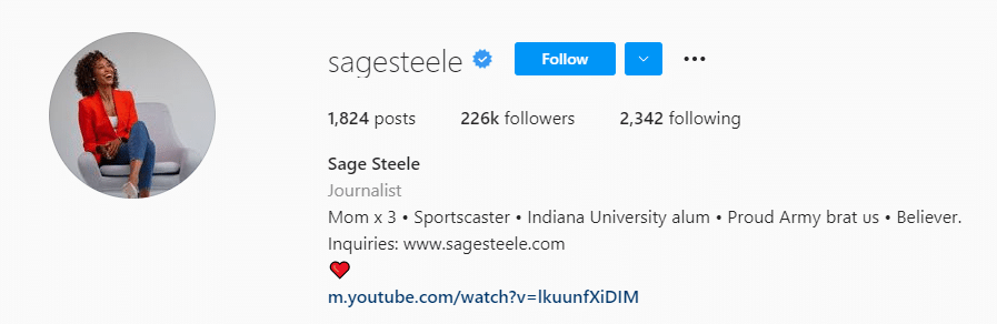 Saage Steele instagram