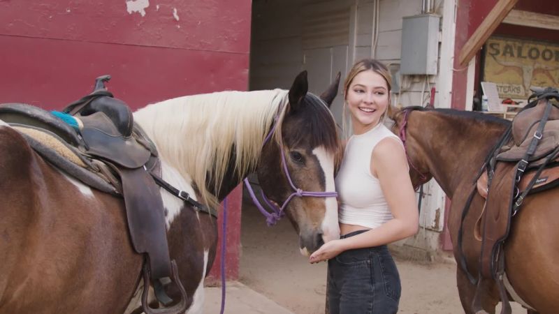 Madelyn Cline With Horse