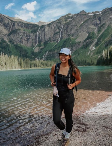 Jackie At Glacier National Park