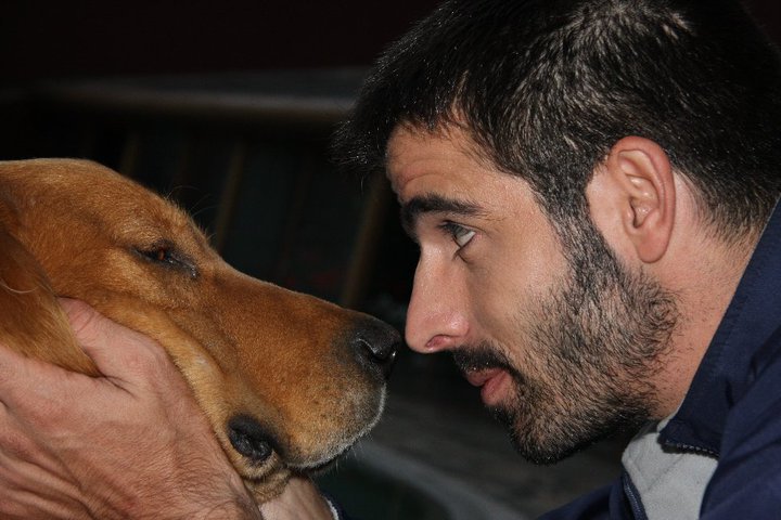 Mehmet With his dog