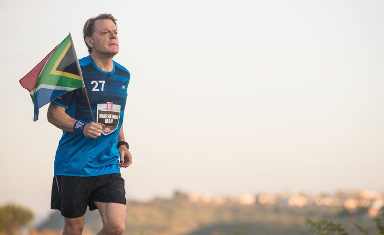 Eddie running in Marathon