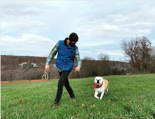 Austin with his pet