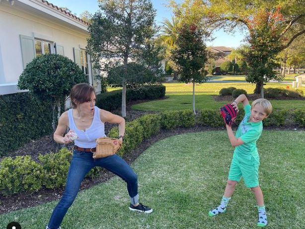 Emily playing with her nephew