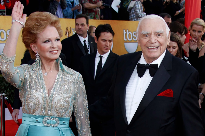 Ernest Borgnine with one of his wife