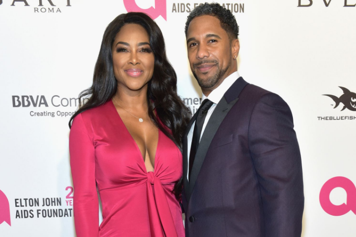 Kenya Moore with her husband