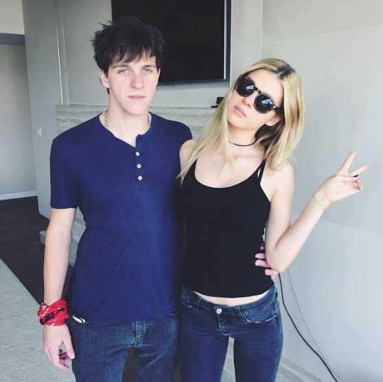 Nicola Peltz with her brother