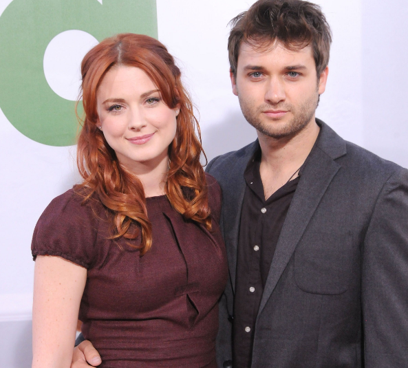 Alexandra Breckenridge with her husband