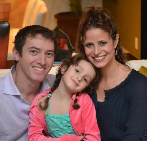 Andrea Savage with her family