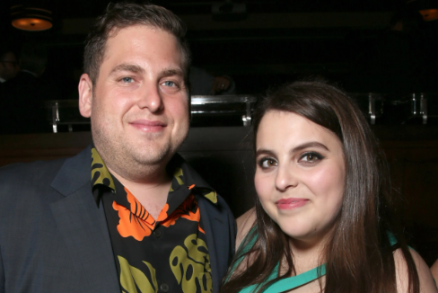 Jonah Hill with his sister