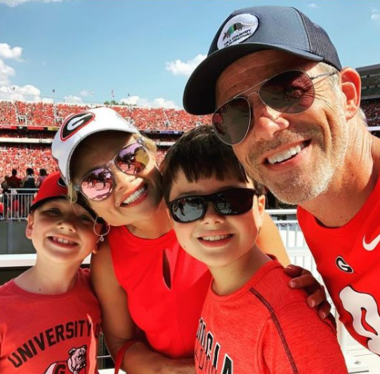 Gary Weeks with his family