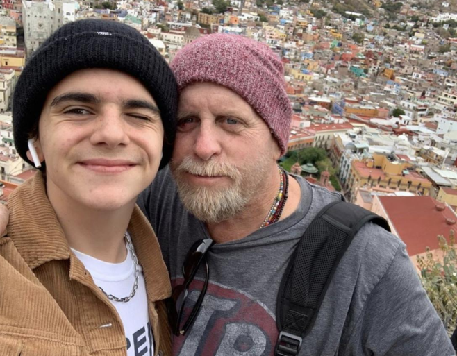 Jack Dylan Grazer with his father