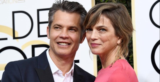 Timothy Olyphant with his wife