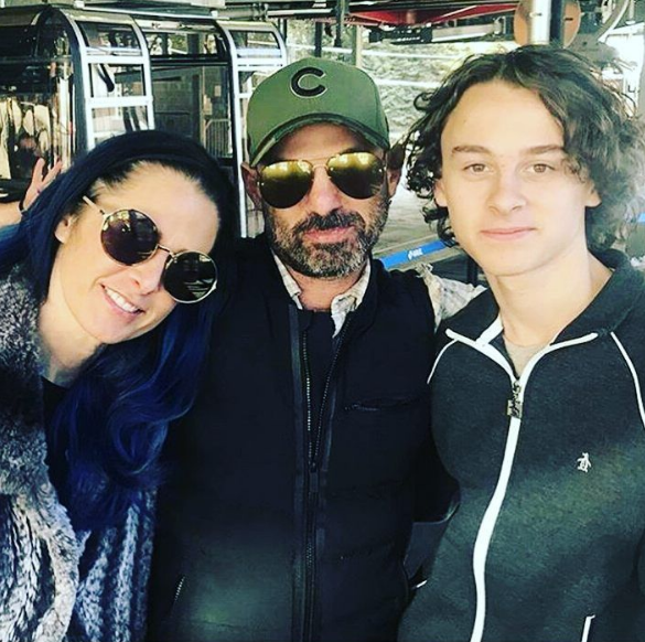 Wyatt Oleff with his parents